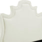 Serenity Cream Velvet Bed in King