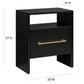 Libre Black Nightstand