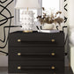 Trident Black Nightstand