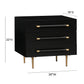 Trident Black Nightstand