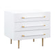 Trident White Nightstand