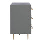 Trident Grey 6 Drawer Dresser