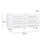 Trident White 6 Drawer Dresser