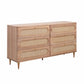 Carmen Cane 6 Drawer Dresser