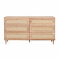 Carmen Cane 6 Drawer Dresser