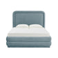 Briella Performance Velvet Bed - Bluestone