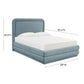 Briella Performance Velvet Bed - Bluestone