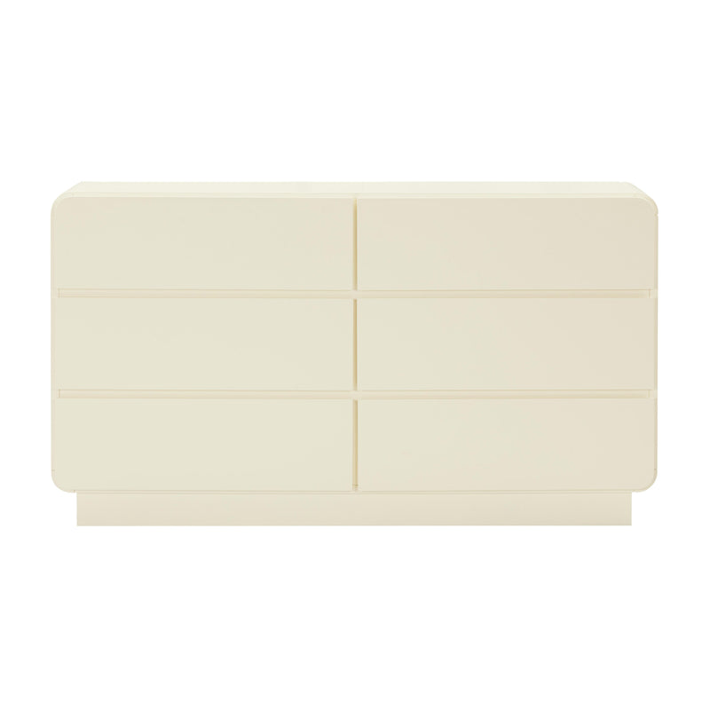 Sagura Cream 6-Drawer Dresser