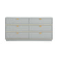 Julieta Grey 6 Drawer Dresser