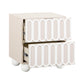 Tori Motif Taupe Nightstand