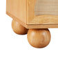 Grappa Natural Wood & Raffia Wavy Dresser