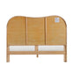 Grappa Natural Wood & Raffia Queen Bed