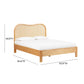 Grappa Natural Wood & Raffia Queen Bed