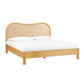 Grappa Natural Wood & Raffia King Bed