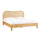Grappa Natural Wood & Raffia King Bed