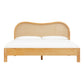 Grappa Natural Wood & Raffia King Bed