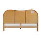 Grappa Natural Wood & Raffia King Bed