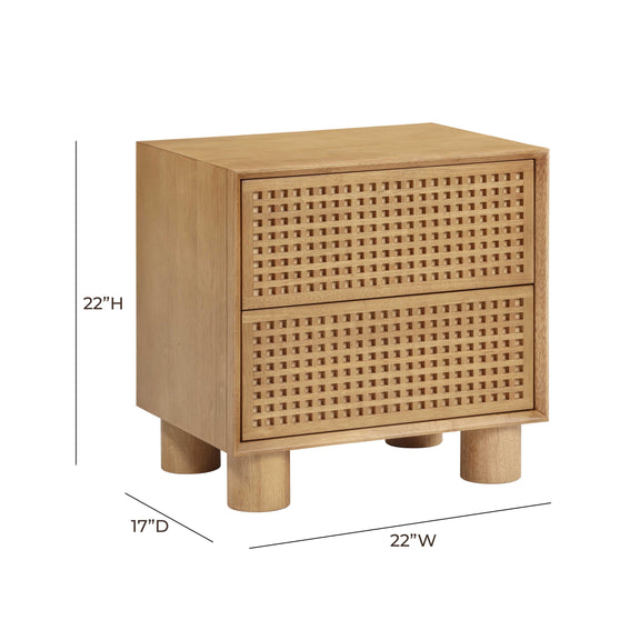 Miles Natural Wood Nightstand