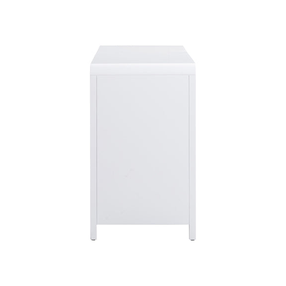 Patty White Rattan 6 Drawer Dresser