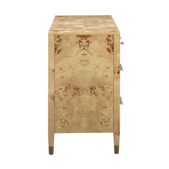 Brandyss 62" Burl 7-Drawer Dresser - Natural