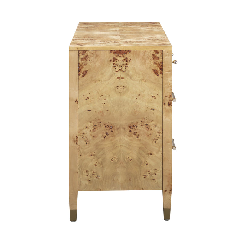 Brandyss 62" Burl 7-Drawer Dresser - Natural
