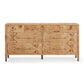 Brandyss 62" Burl 7-Drawer Dresser - Honey