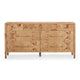 Brandyss 62" Burl 7-Drawer Dresser - Honey