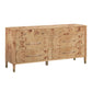 Brandyss 62" Burl 7-Drawer Dresser - Honey