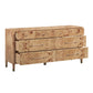 Brandyss 62" Burl 7-Drawer Dresser - Honey