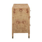 Brandyss 62" Burl 7-Drawer Dresser - Honey
