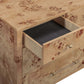 Brandyss 62" Burl 7-Drawer Dresser - Honey