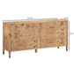 Brandyss 62" Burl 7-Drawer Dresser - Honey