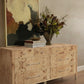 Brandyss 62" Burl 7-Drawer Dresser - Honey