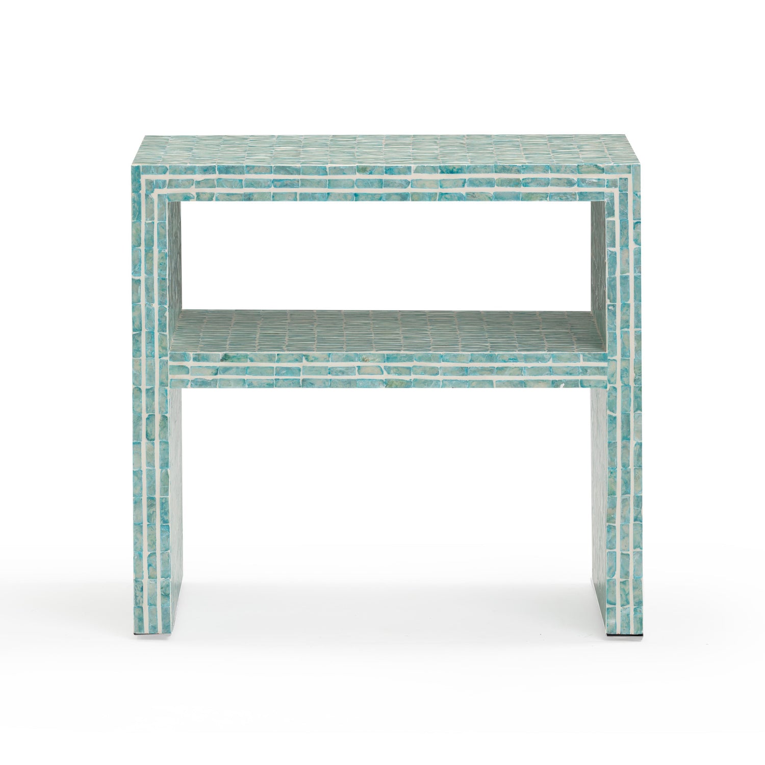 Derry Blue Capiz Shell Nightstand
