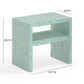 Derry Blue Capiz Shell Nightstand