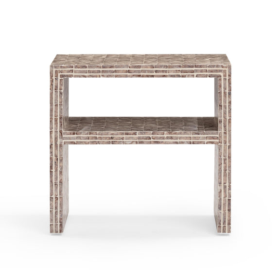Derry Lavender Capiz Shell Nightstand