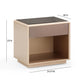 Martha Taupe Mirrored Nightstand