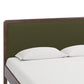 Hella Forest Green Velvet King Bed