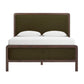 Hella Forest Green Velvet Queen Bed