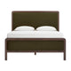 Hella Forest Green Velvet Queen Bed
