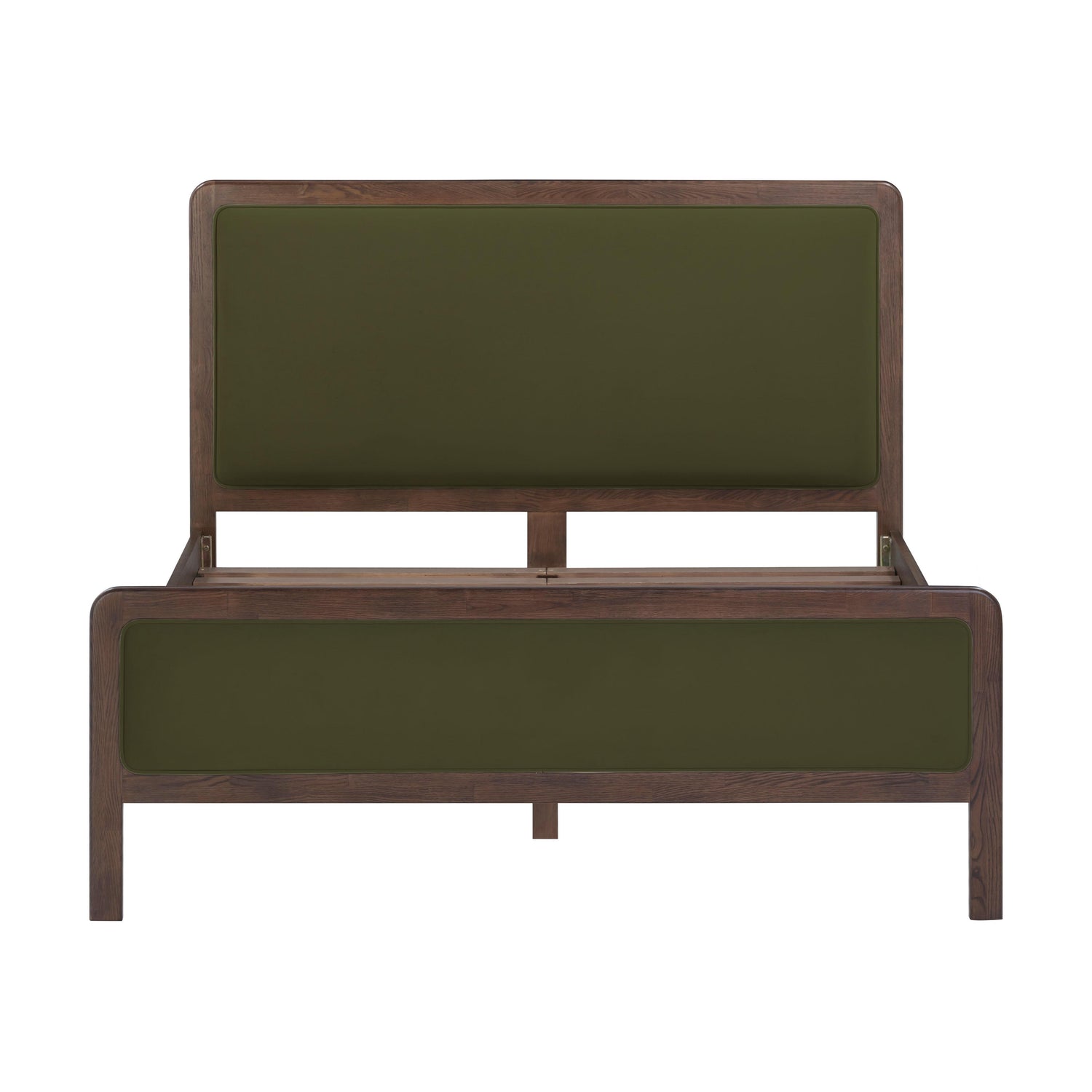 Hella Forest Green Velvet Queen Bed
