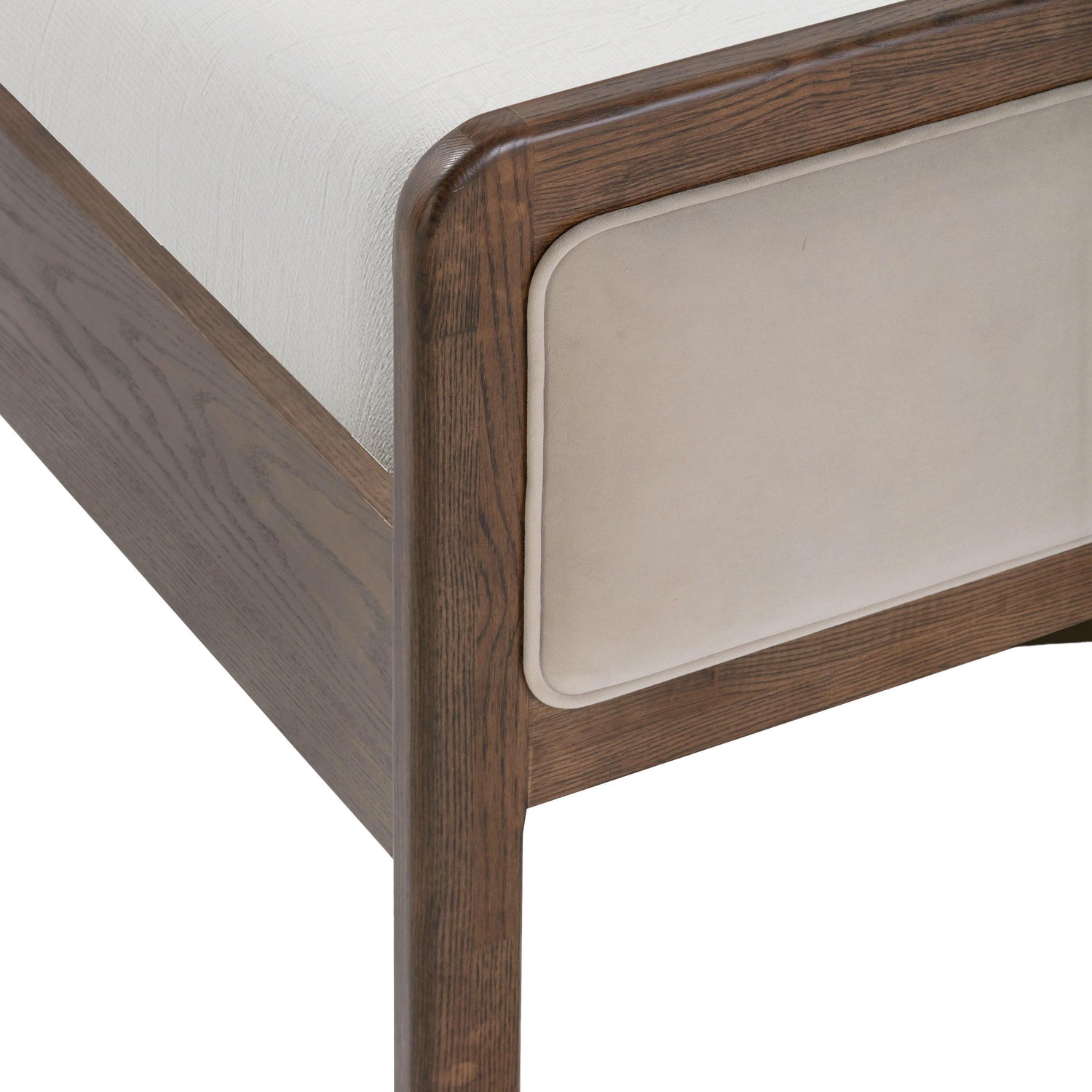 Hella Taupe Velvet King Bed