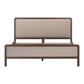 Hella Taupe Velvet King Bed