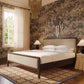 Hella Taupe Velvet Queen Bed
