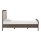 Hella Taupe Velvet Queen Bed