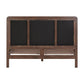 Hella Taupe Velvet Queen Bed
