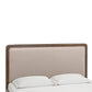 Hella Taupe Velvet Queen Bed