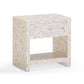 Piara Natural Mother of Pearl Inlaid Nightstand