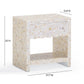 Piara Natural Mother of Pearl Inlaid Nightstand