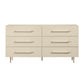 Trident Taupe 6 Drawer Dresser